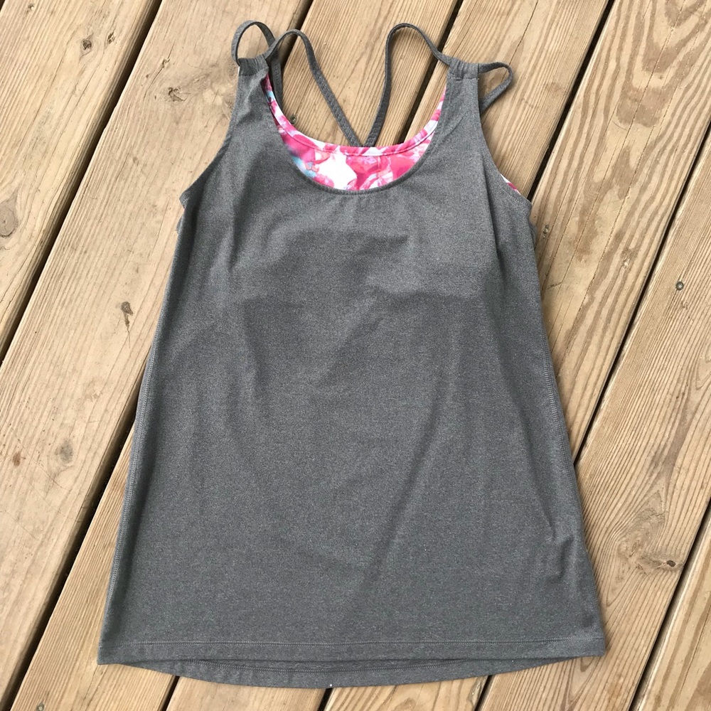 Calia Carrie Underwood Strappy Floral Bra Tank Top - Picture 2 of 8